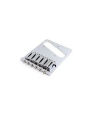 Telecaster Gotoh Chrom Steg mit Saitenhalter, 6 Messing-Saitenreiter GTC201-C
