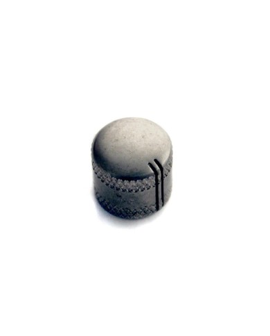 Kleiner flacher Sandberg Aged Nickel Knopf für 6-mm-Split-Shaft-Potis