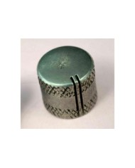 Nickel aged Sandberg Small Flat Dome Knob for 6mm splitShaft Pots
