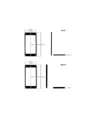 2 Contours Humbucker Black Flat Top Bottom 5+2mm Pickup Mounting Rings SET MR-5B