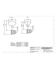 1 Bassmechanik Hipshot Licensed Ultralight Tuners 1/2" CloverKey Chrom 20655KC