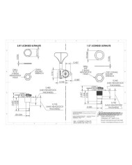 1 Hipshot Licensed Ultralight Bass Tuners 1/2" CloverKey CHR 20655KC