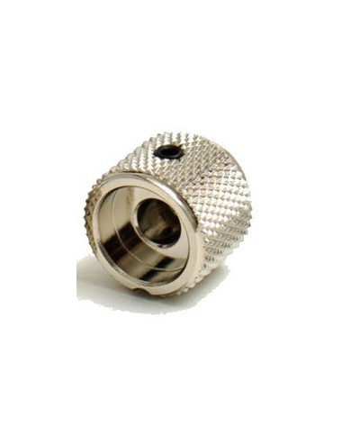 1 Duesenberg Art-Deco-Knopf, Nickel, 18mmØ x 16mm