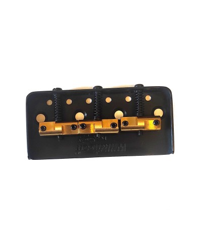 Kurze Wilkinson Black Telecaster-Bridge, 3 kompensierte Messingreiter