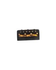 Kurze Wilkinson Black Telecaster-Bridge, 3 kompensierte Messingreiter