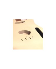 Corps Telecaster en Aulne 3 pièces style Vintage White, Satin nitro