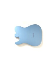 Corps Telecaster Metallic Blue, double binding, vernis gloss