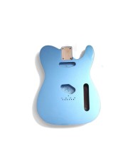 Telecaster Body Metallic Blue, double binding, gloss varnish