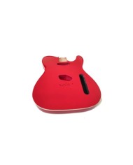 Telecaster-Korpus Fiesta Red, doppeltes Binding, 3-teilig Erle