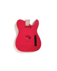 Telecaster-Korpus Fiesta Red, doppeltes Binding, 3-teilig Erle