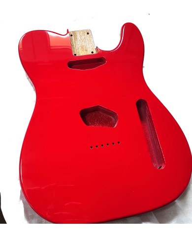 3-teiliger Esche-Body im Telecaster-Stil, Fiesta Red