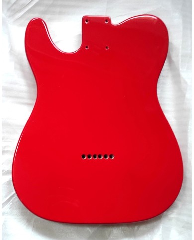 3-teiliger Esche-Body im Telecaster-Stil, Fiesta Red