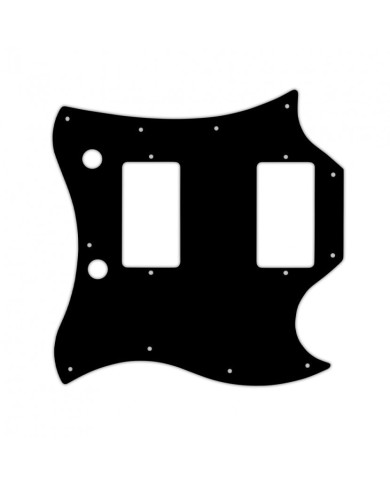WD Custom Pickguard For Gibson 63-70 Full Face SG, Black 3ply