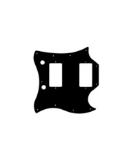 WD Custom Pickguard For Gibson 63-70 Full Face SG, Black 3ply