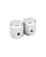 FENDER® PURE VINTAGE '58 TELECASTER® KNURLED KNOBS CHROME/ALUMINUM (2pcs)