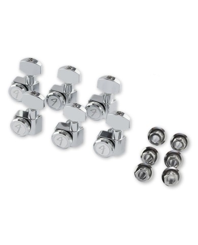 Linkshänder Locking-Mechaniken Fender - poliertes Chrom