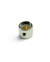 Q-Parts Mini-Dome-Knopf, Chrom und Perlmuttweiß