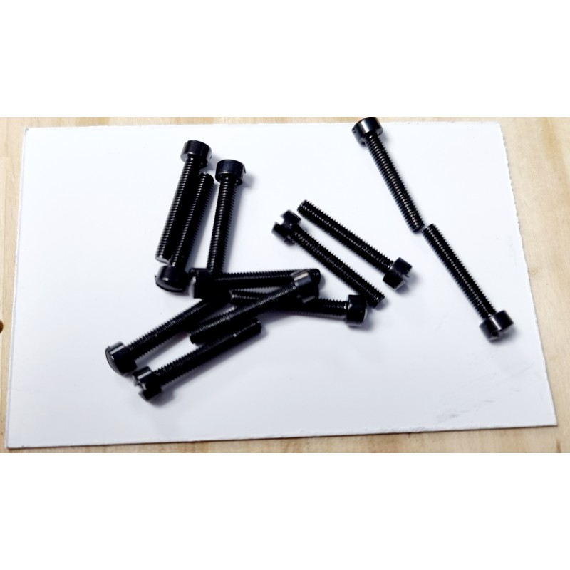 12 vis micro double en noir