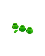 Set de boutons Stratocaster UFO – Volume, Tone, Switch (Jaune, Vert, Bleu)