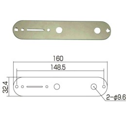 Plaque de contrôle nickel pour Tele