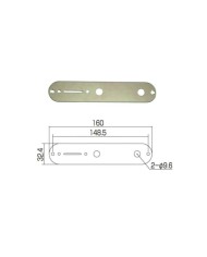 Plaque de contrôle nickel pour Tele