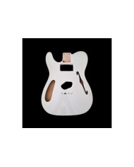 Thinline body, Olympic white, double binding black