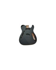 Double binding Telecaster Thinline body, black