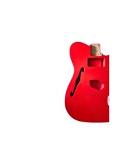 Double binding Telecaster Thinline body Fiesta Red, cream double binding