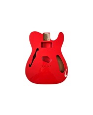 Telecaster Thinline Korpus Fiesta Red mit doppeltem cremefarbenem Binding