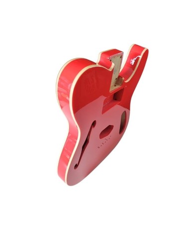 Telecaster Thinline Fiesta Red mit doppeltem cremefarbenem Binding