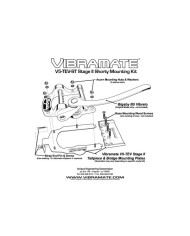 Vibramate GOLD V5-TEV stage II Short mount Montage B5 Sans Percage sur Telecaster