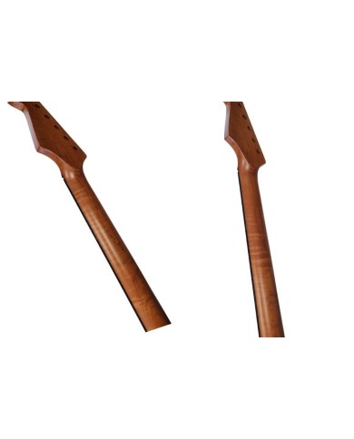 Rückseite des Stratocaster-Halses aus geflammtem Ahorn