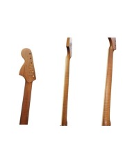 CBS Stratocaster neck, flame roasted maple, rosewood fingerboard, satin nitro finish