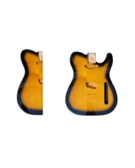 Alder Telecaster body, 3 pieces, 2-tone Sunburst, gloss varnish