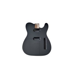 Telecaster body, black, double binding, cream, HH