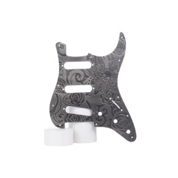 Gray Brass Butterfly Pickguard for Stratocaster