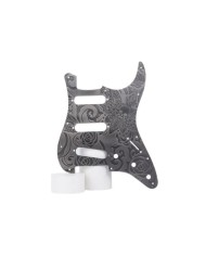 Schmetterlings-Pickguard aus grauem Messing für Stratocaster