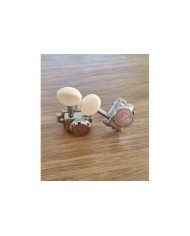 Mécanique pour guitare électrique style vintage avec bouton blanc