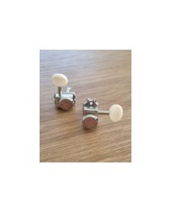 Vintage Style White Button Tuners for Stratocaster or Telecaster - Set of 6