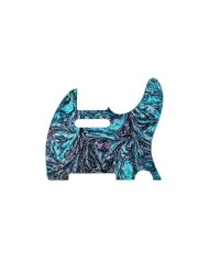 Pickguard Telecaster 8 trous, en résine vert et violine- Guyker