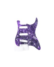 Pickguard pour Stratocaster SSS, 11 trous, violet marbré-Guyker