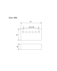 Taille Couvre-Micro Humbucker Guyker – Ailes de Squelette – Bronze