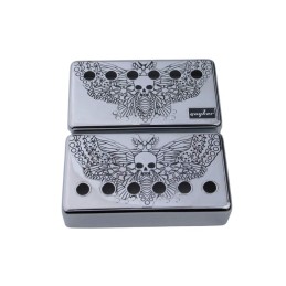 set de 2 Couvre-Micros Humbucker Butterfly Chrome-Guyker