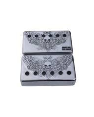 set de 2 Couvre-Micros Humbucker Butterfly Chrome-Guyker