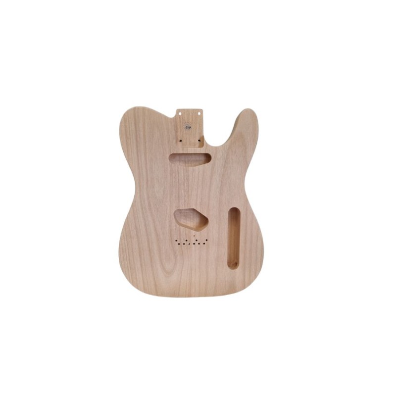 Corps Telecaster 2P en aulne, pré percé- vue de face