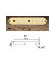 Goldene Kontrollplatte für Telecaster