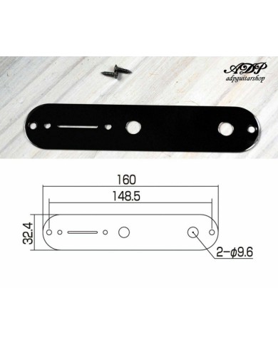 Schwarze Kontrollplatte für Telecaster