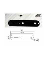 Telecaster black Control Plate