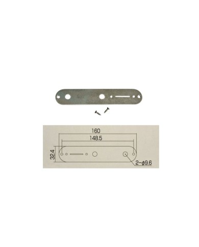 Gealterte Chrom-Kontrollplatte für Telecaster