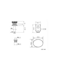 Mécaniques de guitare 6R à bouton rond - Chrome ou Nickel-Guyker